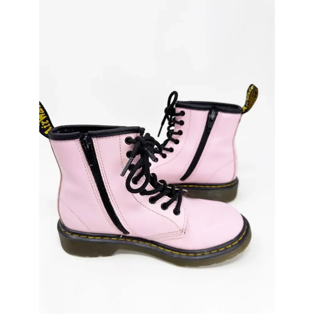 Girls Doc Marten Dr. Marten Pale Pink Combat Boots size 2